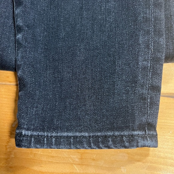 J Crew 9” High Rise Toothpick Black Denim Jean Size 27 - Picture 2 of 5